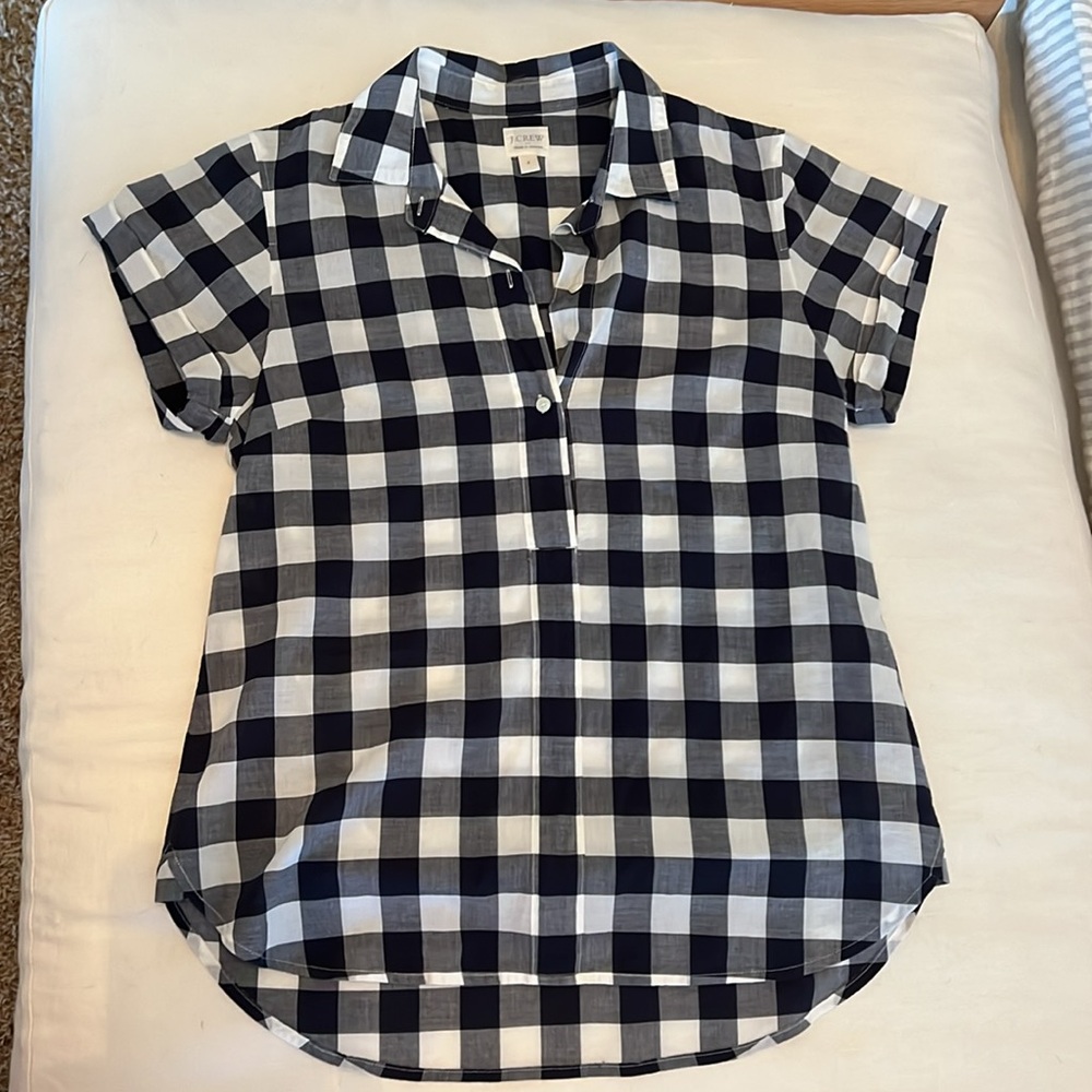 Jcrew Checked Top - image 1
